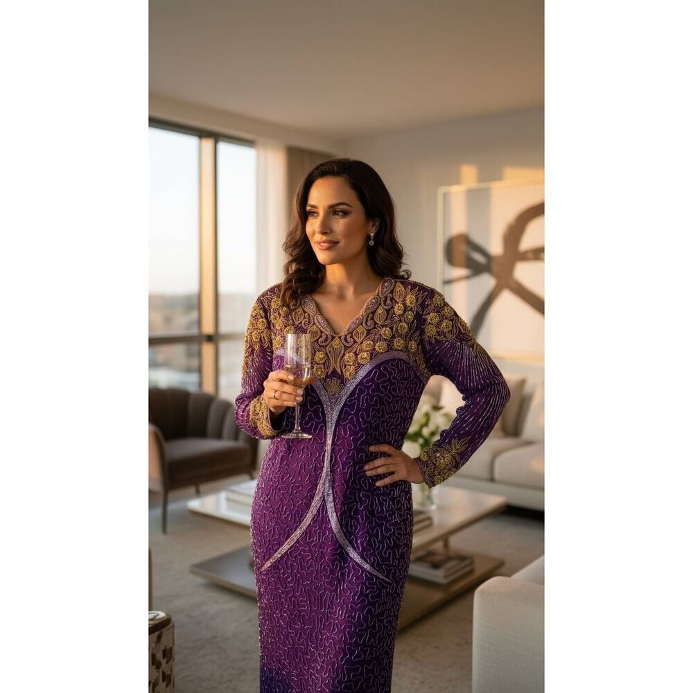 Vintage beaded cocktail dress